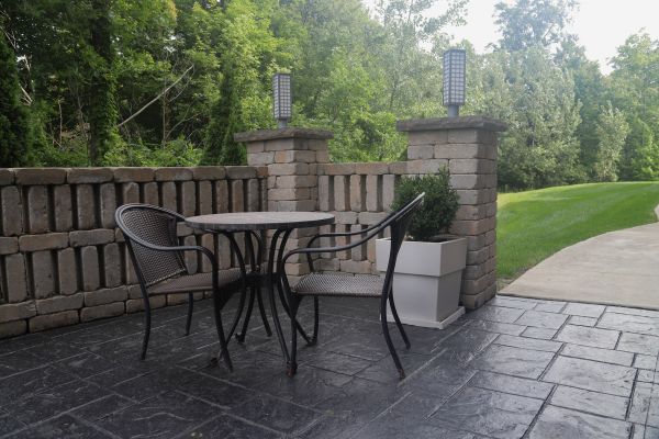 Stamped Concrete Patio Installation in Bloomington
