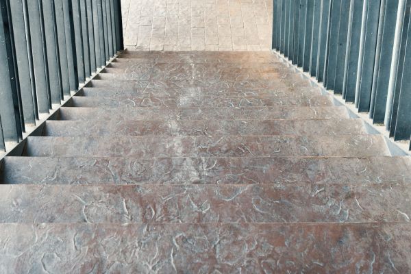Concrete Stair Stamping in Bloomington